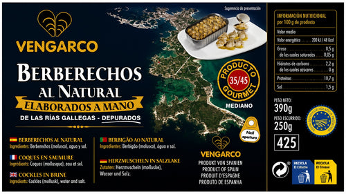 Berberechos Premium de las Rías Gallegas 35/45 Vengarco