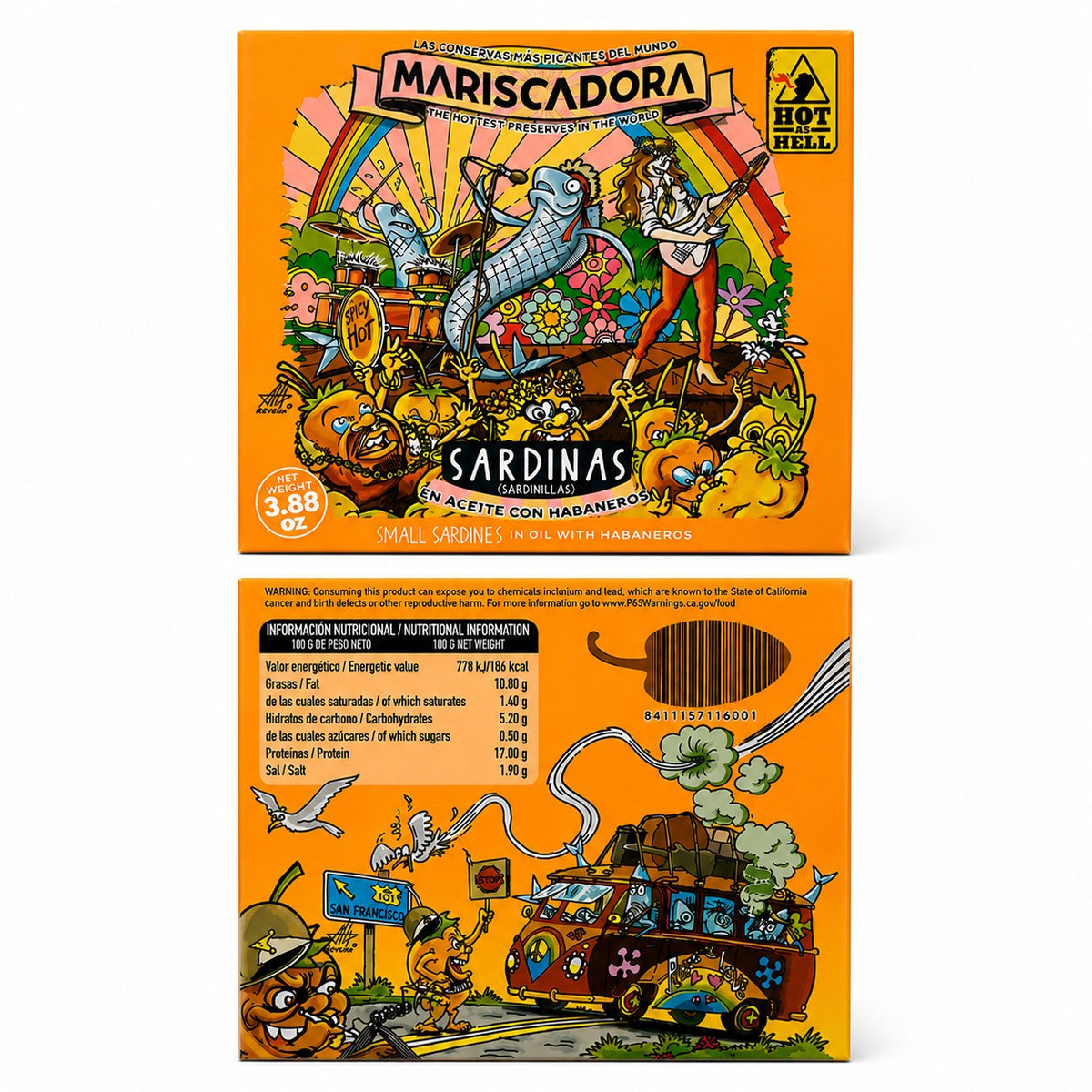 Sardinillas Gourmet en aceite 10/14 Habaneros Mariscadora